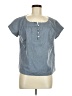Assorted Brands Blue Short Sleeve Blouse Size M - photo 1