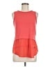 MICHAEL Michael Kors Solid Orange Sleeveless Top Size M - photo 1