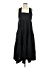 Elle Solid Black Casual Dress Size M - photo 1