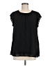 DR2 100% Polyester Black Short Sleeve Blouse Size M - photo 1