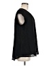 DR2 100% Polyester Black Short Sleeve Blouse Size M - photo 4