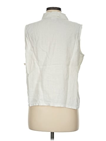 Hot Cotton Sleeveless Button-Down Shirt (view 2)
