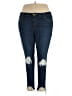 Lane Bryant Hearts Blue Jeans Size 20 - photo 1
