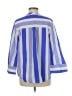J.Crew 100% Cotton Stripes Blue 3/4 Sleeve Blouse Size M - photo 2