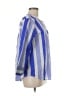 J.Crew 100% Cotton Stripes Blue 3/4 Sleeve Blouse Size M - photo 4