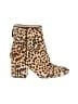 J.Crew Animal Print Tan Ankle Boots Size 8 - photo 1