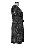 Nine West Print Black Casual Dress Size M - photo 4