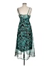 She's Cool 100% Polyester Animal Print Teal Cocktail Dress Size M - photo 2