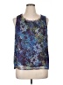 Coldwater Creek 100% Polyester Blue Sleeveless Blouse Size 14 - photo 1