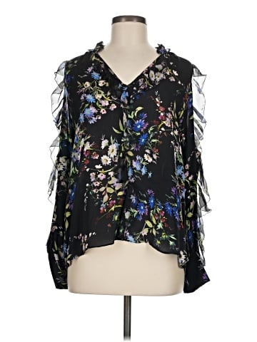 Parker 3/4 Sleeve Silk Top (view 1)