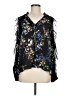 Parker 100% Silk Black 3/4 Sleeve Silk Top Size M - photo 1