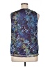 Coldwater Creek 100% Polyester Blue Sleeveless Blouse Size 14 - photo 2