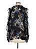 Parker 100% Silk Black 3/4 Sleeve Silk Top Size M - photo 2
