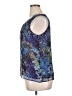 Coldwater Creek 100% Polyester Blue Sleeveless Blouse Size 14 - photo 5