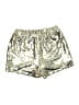 Sincerely Jules Metallic Gold Shorts Size M - photo 2