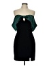 Avec Les Filles Color Block Teal Black Cocktail Dress Size 10 - photo 1