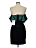 Avec Les Filles Color Block Teal Black Cocktail Dress Size 10 - photo 2