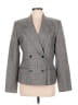 Halston 100% Polyester Plaid Gray Blazer Size 8 - photo 1