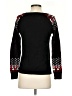 Heart n Crush 100% Acrylic Print Black Pullover Sweater Size S - photo 2