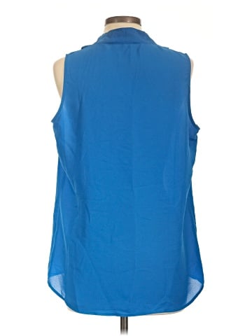 Rose + Olive Sleeveless Blouse (view 2)