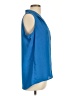 Rose + Olive 100% Polyester Blue Sleeveless Blouse Size L - photo 4