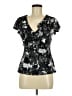 East5th 100% Nylon Black Short Sleeve Blouse Size M - photo 1