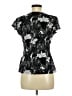 East5th 100% Nylon Black Short Sleeve Blouse Size M - photo 2