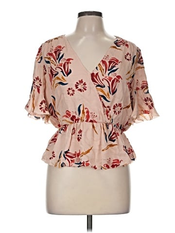 Joie Short Sleeve Silk Top (view 1)
