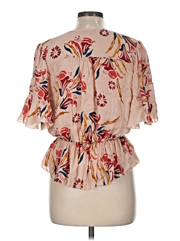 Joie Short Sleeve Silk Top (view 2)