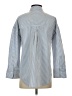 Zara Stripes Blue Long Sleeve Button-Down Shirt Size XS - photo 2