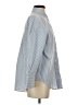 Zara Stripes Blue Long Sleeve Button-Down Shirt Size XS - photo 4