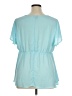 Torrid 100% Polyester Teal Short Sleeve Blouse Size 1X Plus (1) - photo 2