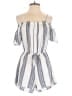 Blush 100% Polyester Stripes White Romper Size M - photo 1