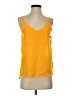 Stella Luce 100% Polyester Yellow Sleeveless Top Size S - photo 1