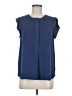 J.Crew 100% Polyester Blue Sleeveless Blouse Size 8 - photo 1