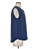 J.Crew 100% Polyester Blue Sleeveless Blouse Size 8 - photo 4