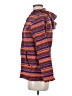 Chico's Design 100% Cotton Stripes Orange Jacket Size Med (1) - photo 5