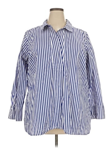 Talbots 3/4 Sleeve Button-Down Shirt (view 1)