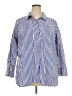 Talbots Stripes Blue 3/4 Sleeve Button-Down Shirt Size 2X - photo 1