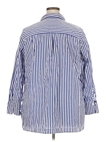 Talbots 3/4 Sleeve Button-Down Shirt (view 2)