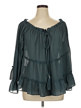 Sun & Shadow 3/4 Sleeve Blouse