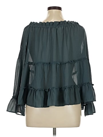 Sun & Shadow 3/4 Sleeve Blouse (view 2)