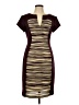 Connected Apparel Graphic Burgundy Casual Dress Size 10 - photo 1