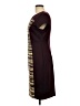 Connected Apparel Graphic Burgundy Casual Dress Size 10 - photo 5
