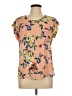 Lily White 100% Polyester Orange Short Sleeve Blouse Size L - photo 1