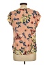 Lily White 100% Polyester Orange Short Sleeve Blouse Size L - photo 2