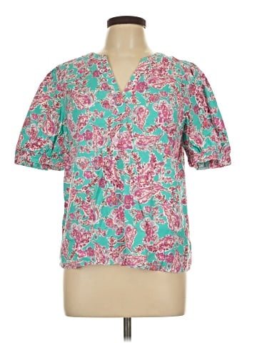 J.Crew Factory Store Short Sleeve Blouse (view 1)