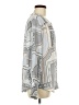 Ann Taylor 100% Polyester Silver Long Sleeve Blouse Size M - photo 4
