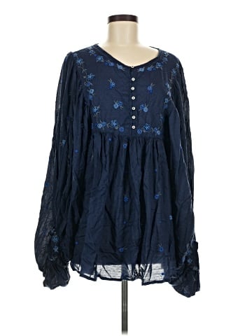 Free People Long Sleeve Blouse (view 1)