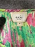 ECI 100% Cotton Print Green Sleeveless Blouse Size 14 - photo 7